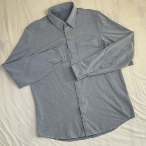 Lululemon Commission Shirt Mens M Long Sleeve Button Down Casual Stretch Pocket